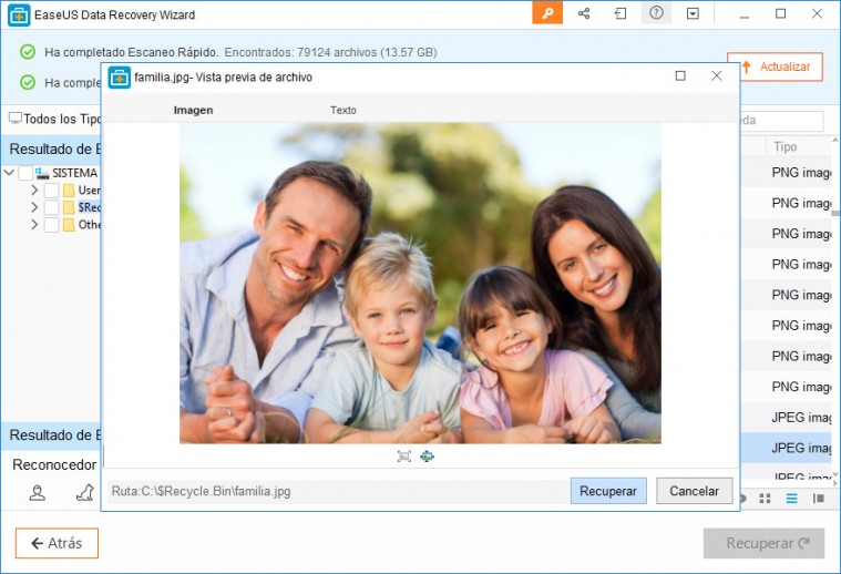 EaseUS Data Recovery Wizard Free, software gratuito para recuperación de datos