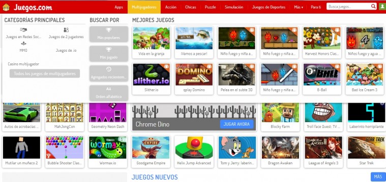Juegos.com para pasártelo en grande… ¡y gratis!